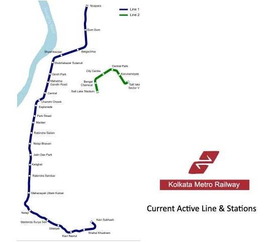 kolkata metro map